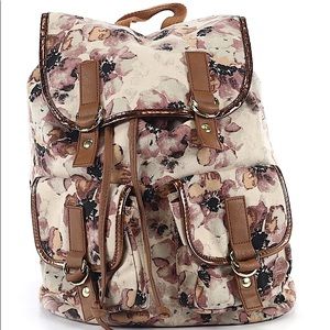 Floral target backpack